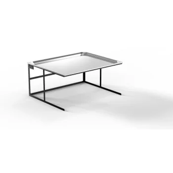 Moa Design MOAMN21.NER-02 Moa Alzata Modern Minimalist Line Black S...