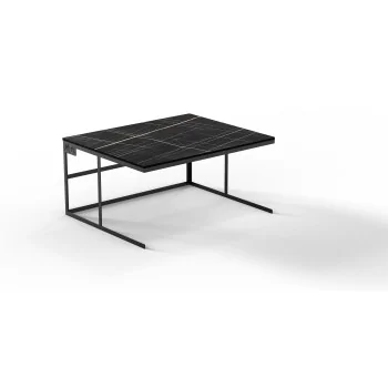 Moa Design MOAMN21.NER-04 Moa Alzata Modern Minimalist Line Black S...