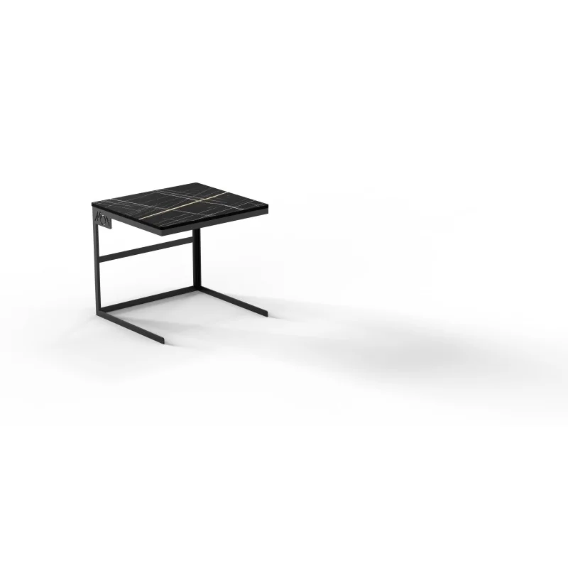 Moa Design MOAMN23.NER-06 Moa Alzata Modern Minimalist Line Black S...
