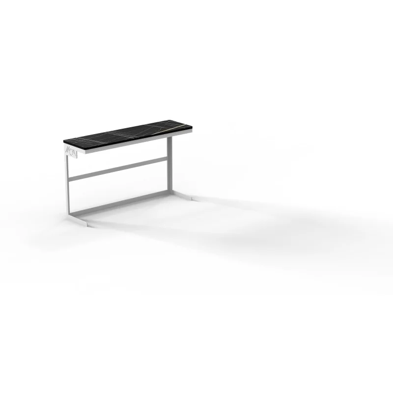 Moa Design MOAMN24.BIA-04 Moa Alzata Modern Minimalist Line Black S...