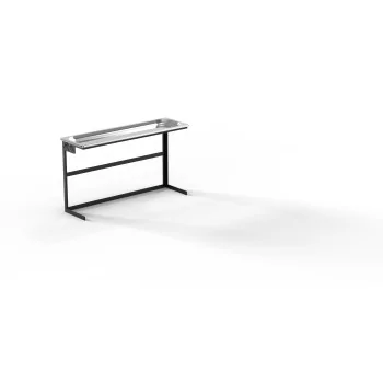 Moa Design MOAMN24.NER-02 Moa Alzata Modern Minimalist Line Black S...