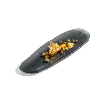 Pordamsa XGLAS-019 Pordamsa Wave Glass Oval Tray 39 x 13 cm