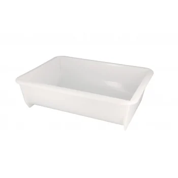 copy of Plastic Rectangular Dough Container - 20 Liters - Rounded Corners Inside - Fit 40 cm wide Pastry Cart