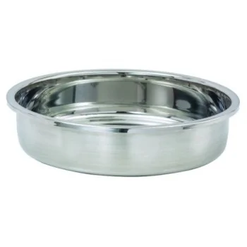 D.W.Haber Round Food Pan L 11 7/8" W 11 7/8" H 2 3/4" - For 4 Qt Round Chafer -