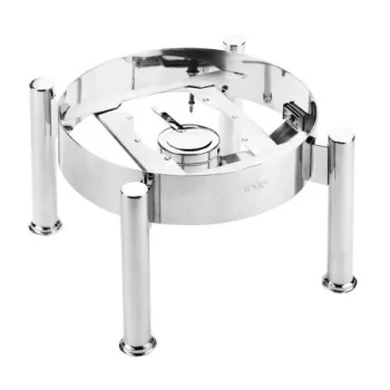Worthy, Noble & Kent Round Stackable Stand W/Fuel Holder - Fits S554 - L 13 3/8" W 14 3/4" H 9"