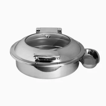 Creations Round Chafing Dish - L 18 3/4" W 16 3/4" H 7 1/2" - 2 gal