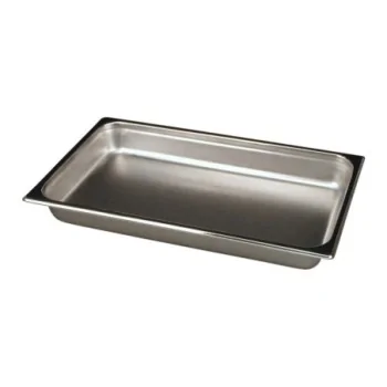 D.W.Haber Rectangular Food Pan - L 21 1/2" W 13" H 2 3/4" - For 8 qt Rectangle Chafer