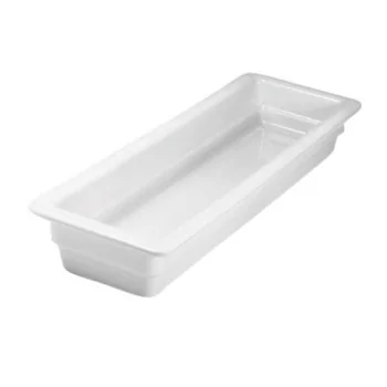 Hall Half Long Ceramic Food Pan L 20 3/4" W 6 3/8" H 2 1/2" - 2 1/2 Qt - Bright White
