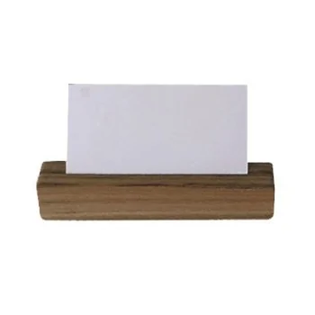 D.W.Haber Fusion Buffet Ash Grey Teak Card Holder L 4 1/2" W" 1 H 1"