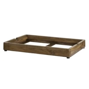 D.W.Haber Fusion Buffet Natural Teak Low Profile Gastronorm Riser L 23" W 15" H 3 1/8" -