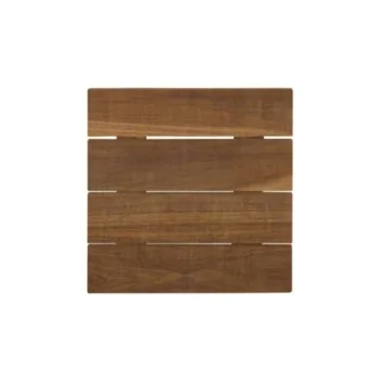 D.W.Haber Fusion Buffet Natural Teak Square Tile Tray L W 6"