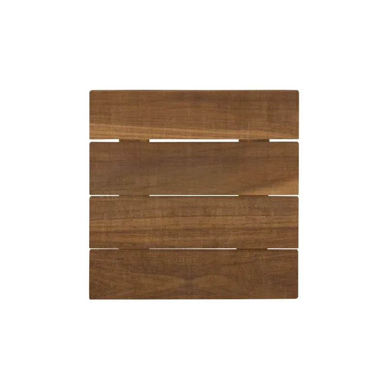 D.W.Haber Fusion Buffet Natural Teak Square Tile Tray L W 6"