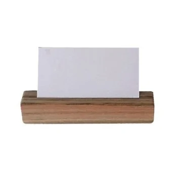 D.W.Haber Fusion Buffet Natural Teak Card Holder L 4 1/2" W" 1 H 1"