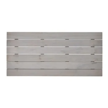 D.W.Haber Grey Wash Teak Wood Rectangle Tile L 24" W 11"