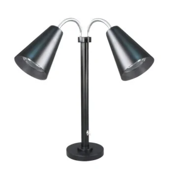 D.W.Haber Modern Black Double Head Heat Lamp L 22" W 16" H 16"