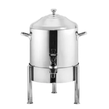 Worthy, Noble & Kent Coffee Urn Double Wall Straight Leg Base L 14" W 13" H 21 1/4" - 8 1/2 Qt -