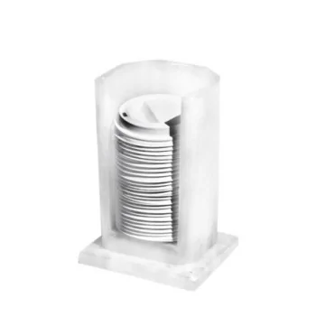 Kenny Mack Designs Carved Cup/Lid Holder Shell Resin L W 4 1/2" H 8"