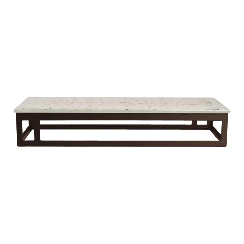 MyGlassStudio Rectangular Metal Stand L Mid Modern Bronze L 19 1/2" W 6 7/8" H 3 1/4"
