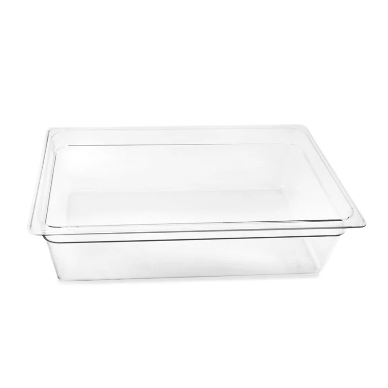 Creations Acacia Reversible Rectangular Gastronorm Platform Ice Bin L 20 3/4" W 12 7/8" H 6"