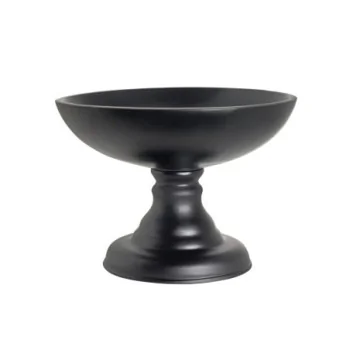 Folio Large Pedestal Resin Bowl Stand Basalt D 11 3/4" H 8 1/2"