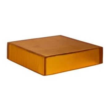 Kenny Mack Designs Carved Riser/Box Tangerine L W 12" H 3"