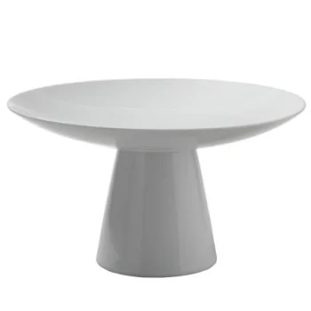 Roselli Design White Porcelain Coupe Riser Large D 14 1/2" H 8"