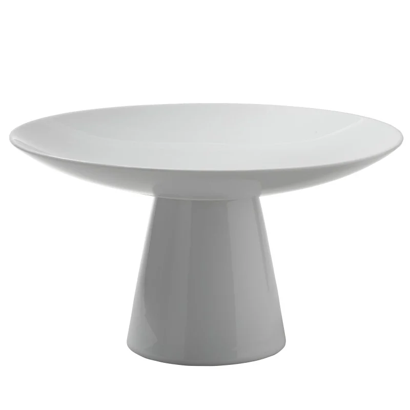 Roselli Design White Porcelain Coupe Riser Medium D 11 1/2" H 6 1/2"