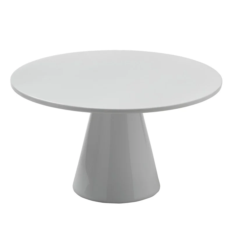 Roselli Design White Porcelain Round Riser Small D 9 1/2" H 4 1/2"