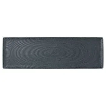 Creations Slate Gastronorm Rectangle Melamine Tray L 20 7/8" W 6 1/2" H 1"