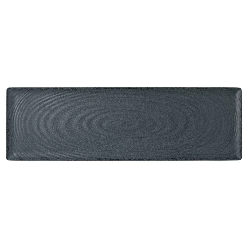 Creations Slate Gastronorm Rectangle Melamine Tray L 20 7/8" W 6 1/2" H 1"