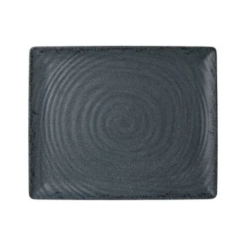 Creations Slate Gastronorm Rectangle Melamine Tray L 12 3/4" W 10 5/8" H 1"