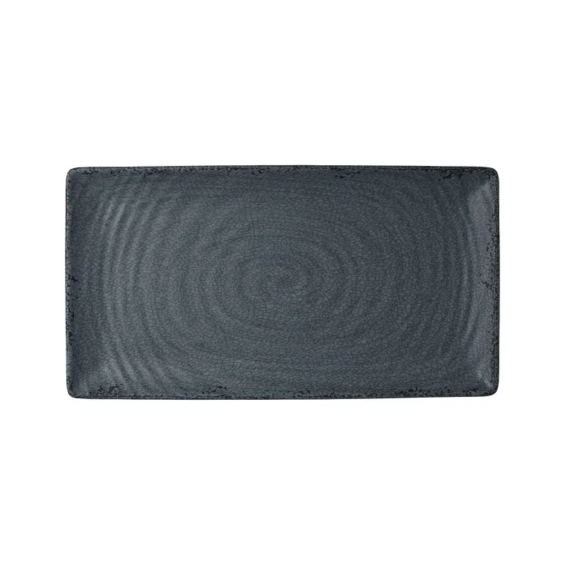 Creations Slate Gastronorm Rectangle Melamine Tray L 12 3/4" W 6 7/8" H 1"
