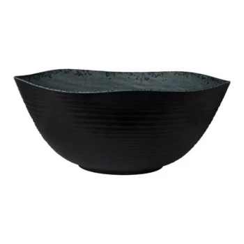 Creations Slate Large Round Melamine Bowl D 16 1/4" H 6 7/8" - 3 3/8 Gal -