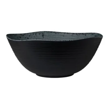 Creations Slate Large Round Melamine Bowl D 14" H 5 7/8" - 2 Gal -