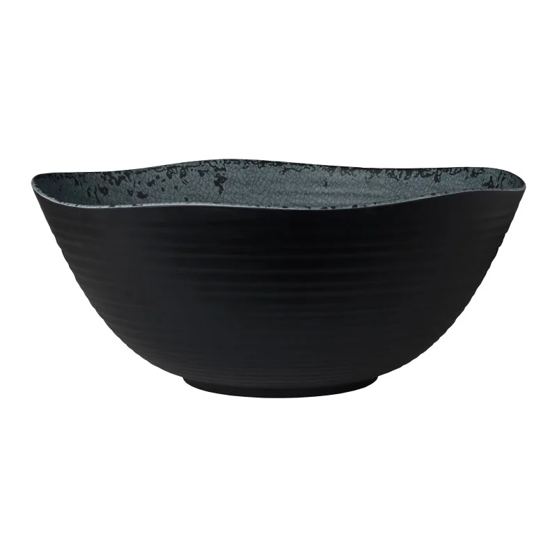 Creations Slate Large Round Melamine Bowl D 14" H 5 7/8" - 2 Gal -