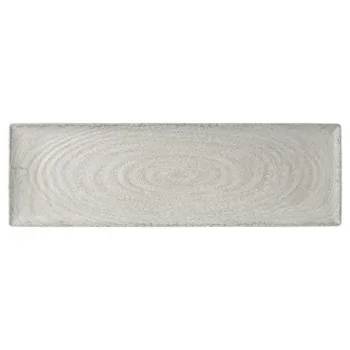 Creations Stone Gastronorm Rectangle Melamine Tray L 20 7/8" W 6 1/2" H 1"