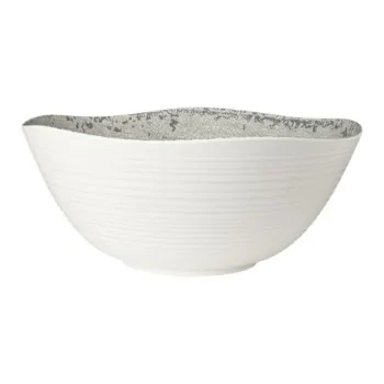 Creations Stone Large Round Melamine Bowl D 16 1/4" H 6 7/8" - 3 3/8 Gal -