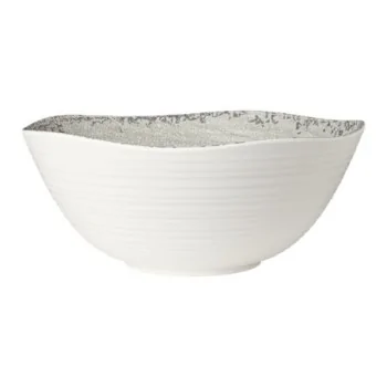 Creations Stone Large Round Melamine Bowl D 14" H 5 7/8" - 2 Gal -