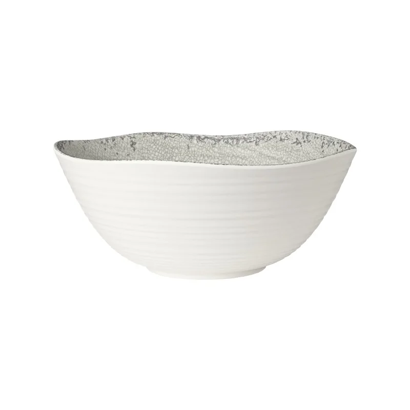 Creations Stone Medium Round Melamine Bowl D 11 1/4" H 4 5/8" - 1 Gal -