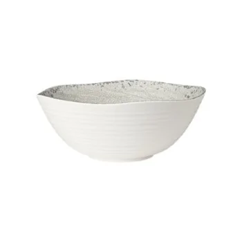 Creations Stone Small Round Melamine Bowl D 9 5/8" H 3 3/4" - 2 3/8 Qt -