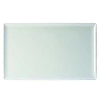 Creations White Rectangle Melamine Platter L 21" W 12 3/4"