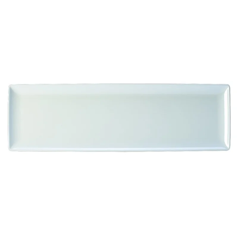 Creations White Rectangle Melamine Platter L 21" W 6 1/4"