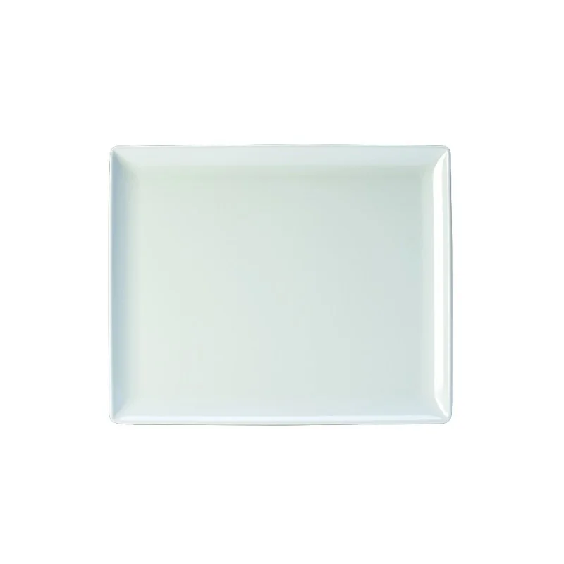 Creations White Rectangle Melamine Platter L 12 3/4" W 10 1/2"