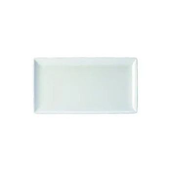 Creations White Rectangle Melamine Platter L 12 3/4" W 7"