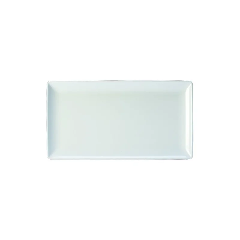 Creations White Rectangle Melamine Platter L 12 3/4" W 7"