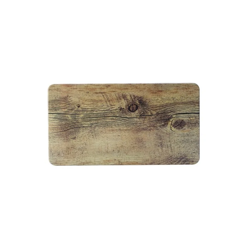 Creations Driftwood Rectangle Melamine Platter L 12 3/4" W 7"