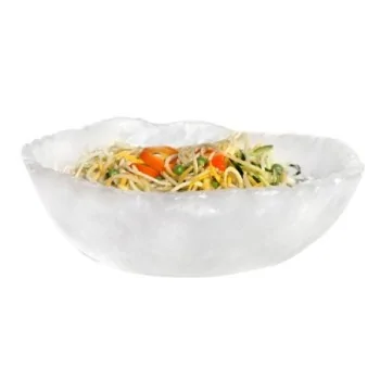 Kenny Mack Designs Resin Jagged Edge Bowl - Shell - D 13" H 4 1/2" - 1 gal -