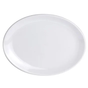 Varick DW Bistro Oval Coupe Plate 8'' x 6'' Bistro - Pack of 12