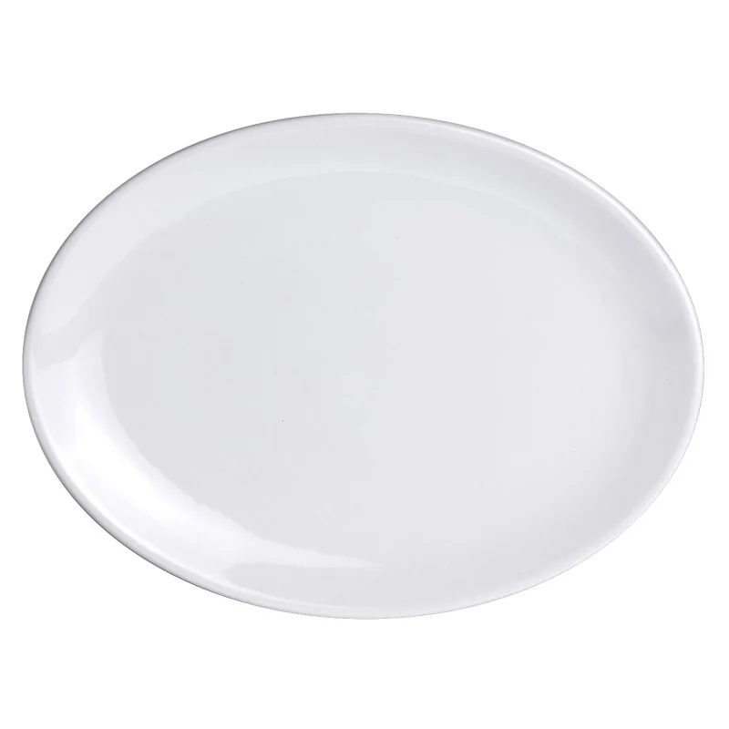 Varick DW Bistro Oval Coupe Plate 10'' x 7 1/2'' Bistro - Pack of 12 Varick DW Bistro Oval Coupe Plate 10'' x 7 1/2'' Bistro - Pack of 12