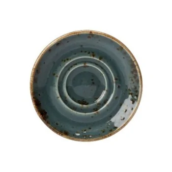 Steelite Performance Craft Blue Saucer Double Well 4 5/8'' Craft Blue - Pack of 36